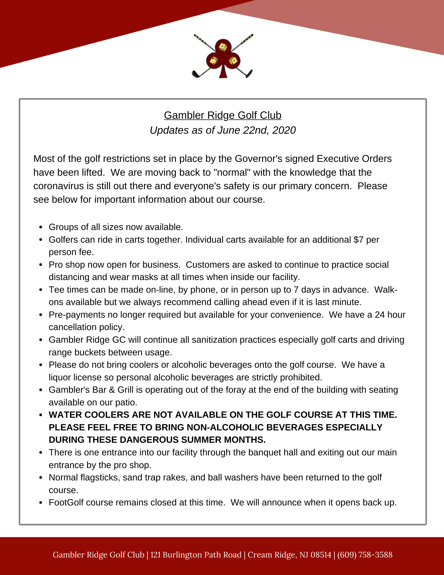 Welcome to Gambler Ridge Golf Club Gambler Ridge Golf Club Welcome to Gambler Ridge Golf Club Gambler Ridge Golf Club