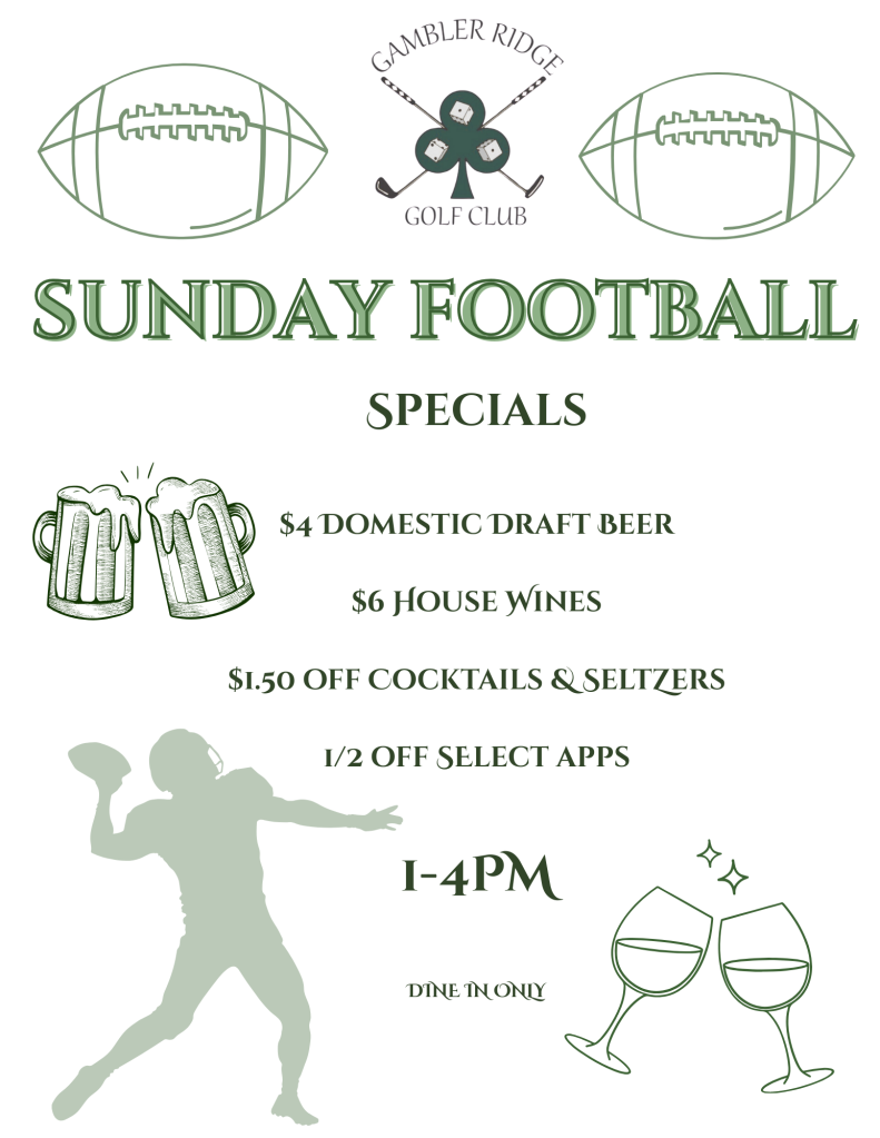 Sunday Football Specials